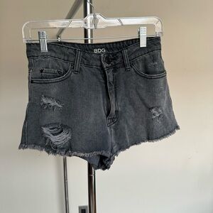 Grey BDG Distressed Shorts